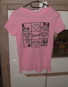 Cukierkowa koszulka _MIKI_ Serca _Cyrkonie r. S/M