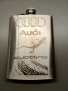 Audi Quattro piersiówka stal nierdzewna twój grawer na prezent 