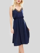 Asos granatowa sukienka midi xs