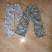 Spodnie bojówki 2 sztuki roz 122