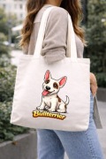 Wesoły Bulterrier, Bulterier - Torba na zakupy - Shopper - Unikatowe wzory
