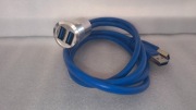Podwójne gniazdo USB-A do montażu, przedłużka.