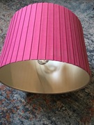 Różowy klosz bawełniany walec 30cm 