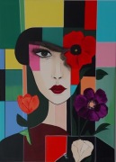 Sens życia obraz 50x70 cm farby akrylowe