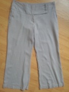 spodnie  XL 42 lniane stan +bdb
