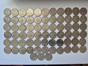 Zestaw 69 monet 20 zł - lata 1989 - 1990. Obiegowe .