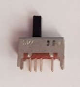 Przełącznik suwakowy 3 pozycyjny podwójny. Suwak 8,7mm