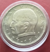 Niemcy RFN 2 marki deutsche mark 1964 F Stuttgart KM# 116 Fizyk Max Planck