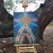 obraz,,Sehnsucht'' -  C.S. Lewis, akryle