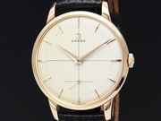 Złota Omega Jumbo Oversize Tresor Cal.265 pr.750 18ct rok prod.1954 NOS