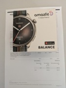Smartwatch Amazfit Balance - jeszcze prawie rok gwarancji 