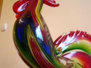 Szkło Murano Kogut  36 cm.