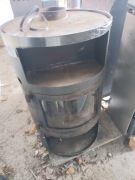 Piec koza metalowy szamotowy