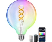 Aigostar Żarówka Smart RGBW E27 G125 LED 4.9W WiFi Kolorowa