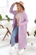DŁUGI KARDIGAN DAMSKI MAXI BASIC NOWA KOLEKCJA PREMIUM 