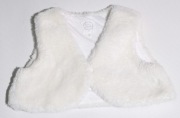 Cool Club * Biała puszysta kamizelka 98 cm