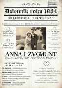 Personalizowany Plakat gazeta A4/A3 rocznica ślubu prezent w ramce