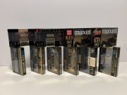 10 kaset MAXELL XLII-S 90, wszystkie roczniki rynek USA.