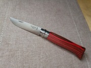 Noż Opinel 08 INOX Laminated Birch Red - nowy