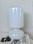 Lampa stołowa Ikea Lykta lamp z ręcznie dmuchanego szkła, vintage