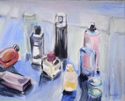 Flakoniki, olej, 28x35cm ,nowy, Aleksandra Skoczyk 