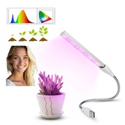 LAMPA LED DO WZROSTU ROŚLIN UPRAWY LED USB DONICZKOWYCH BIURO SZKLARNIA