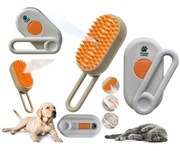 Szczotka parowa do sierści psa kota masaż USB parowa grzebień