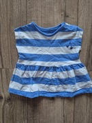 George bluzeczka marynarska niebieskie paski krótki rękaw wisienka letnia68