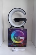 Przenośny Głośnik Bluetooth Zegar Budzik Lampka Nocna RGB Ładowarka