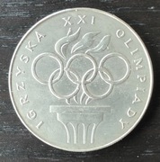 Moneta 200 ZŁ Ag 1976 XXI IGRZYSKA OLIMPIJSKIE UNIKAT PRL