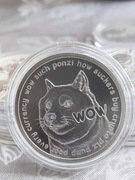 Dogecoin 2022 - srebrna moneta