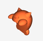 Kot ozdoba na monitor (biały lub czarny)