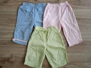 3 x Spodenki dziecięce rozm. 68/80  - 6/12 m-cy 