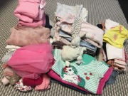 Paka ponad 50 szt. zestaw ubrań dla dziewczynki 3-6 mies. 68