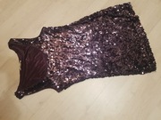 strój nowa disco lata 20 cekiny lata 80 estradowa abba nr 1315 S