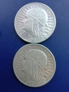 5 zł  Głowa Kobiety 1934 Piękna najrzadsza 2szt