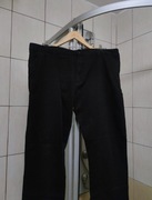 spodnie materiałowe XXLstraight czarne eleganckie męskie elastyczne w52 l86