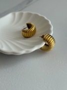 Kolczyki chunky Grube szerokie Sztyft