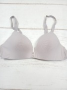 Biustonosz push-up 36/80C beżowy gładki regulowane ramiączka