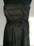 Jedwabna Sukienka Jedwab R M Czarna Lekka Monsoon