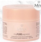 5-Minutowa Maseczka Kremowa Oczyszczająca z Kompleksem Do Twarzy Miya 50 ml