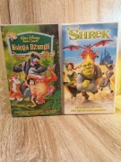 Shrek - Księga Dżungli - Disney - bajki na VHS -2 kasety