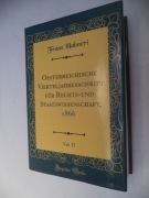 Oesterreichische Vierteljahresschrift für Rechts-und Staatswissenschaft