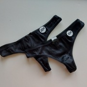 Stringi damskie 2-pak. Elegancki z jedwabiu naturalnego