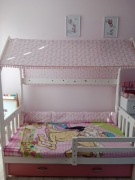 Łóżko domek dla dziewczynki 