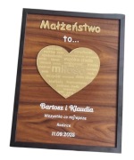 Ramka dla Państwa Młodych, prezent, ślub , wesele, 40/30 