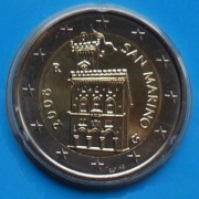 SAN MARINO 2008 2 EURO OBIEGOWE  MENNICZE !!!!!!!!!!!!!