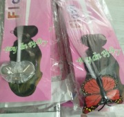 ZESTAW SPINEK DO WŁOSÓW MOTYLKI  KOLOROWE FESTIWAL WARKOCZE ŚWIECĄCE LED.