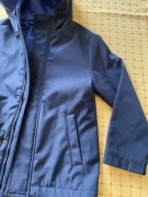 X071 Bawełniana kurtka na polarze parka r 122/128