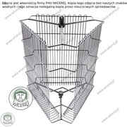Wirnik 3 ramkowy nierdzewny do miodarki, Kosz do wirówki 3 plastrowej